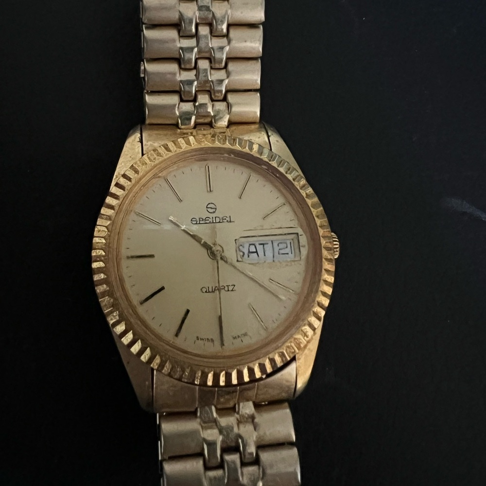 Vintage Speidel Gold-Tone Quartz Watch
